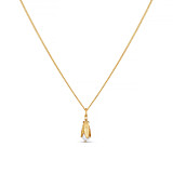 Petal Pearl Gold Plated Necklace