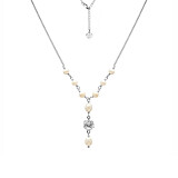 Poppy Pearl Silver Necklace