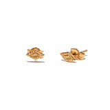 NU & MII Spritz Gold Plated Stud Earrings