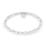 A Lot of Sparkle Silver Charm Bracelet - Clear Crystal