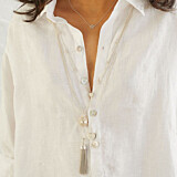 Outlet Gili Tassel Silver Necklace