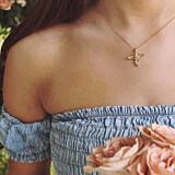 Itsy Bitsy My Guardian Angel Gold Necklace