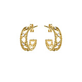 Outlet Crystal Kiss Gold Earrings
