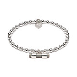 Spirit T-Bar 925 Sterling Silver Bracelet - Choice of Colour