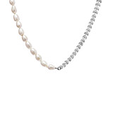 Outlet NU & MII Flora Pearl Silver Necklace