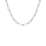 NU & MII Glory Linked Chain Silver Necklace