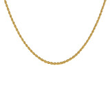 NU & MII Rope Chain Gold Plated Necklace