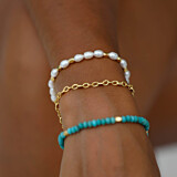 Outlet NU & MII Ivy Pearl Gold Bracelet