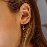 Outlet Lover's Arrow Gold Plated Earrings