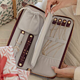 Stackers Jewellery Roll – Burgundy