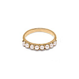 Outlet NU & MII Pina Pearl Gold Ring