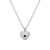 Divine Heart Silver Pendant Necklace
