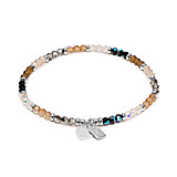 Personalised Shimmer 925 Sterling Silver Crystal Bracelet