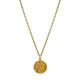 Outlet NU & MII St Christopher Gold Plated Necklace