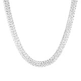 Outlet NU & MII Cosmopolitan Silver Chain Necklace