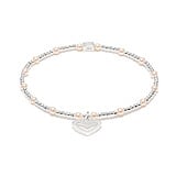 Minu Pearl Silver Charm Bracelet