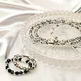 Mini Blisski Silver Ring - Storm Crystal
