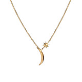 Luna Star Gold Plated Necklace
