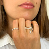 Mini Charm Silver Ring - Astra Star