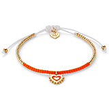 Enamel Heart Gold Plated Friendship Bracelet