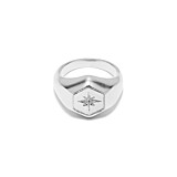 Outlet NU & MII Havana Star Signet Silver Ring