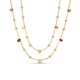 Precious Gold Plated Necklace - Tourmaline