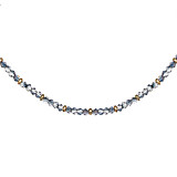 Mini Blisski Gold Plated Necklace - Storm Crystal