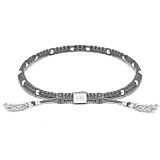 Amigo Silver Bracelet - Grey