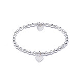 Hearts of Love Bracelet Stack - Sterling Silver 