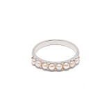 Outlet NU & MII Pina Pearl Silver Ring