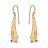 Harlequin Gold Plated Earrings