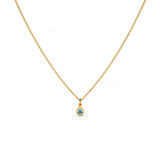 Something Blue Crystal Gold Plated Necklace