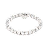 Outlet Evelyn Crystal Silver Bracelet