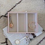 Stackers Blush Leather Jewellery Box - Set of 3