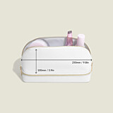 Stackers Pebble White Cosmetic and Jewellery Bag
