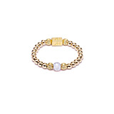 Aster Gold Ring - Opalite Moonstone