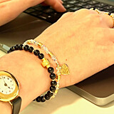 Charming Sparkle Gold Charm Bracelet - You're My Shining Star
