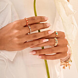 Boho Neon Gold Plated Ring