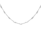 Outlet NU & MII Chelsea Silver Necklace