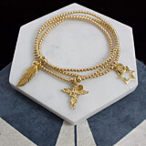 Santeenie Gold Plated Charm Bracelet - My Guardian Angel
