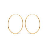 NU & MII Midi Capri Gold Plated Hoop Earrings