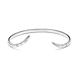 NU & MII Tusk Silver Bangle