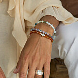 Precious Silver Bracelet - Botswana Agate