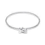 Hearts of Love Bracelet Stack - Sterling Silver 
