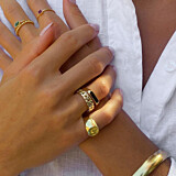 Outlet NU & MII Naomi Gold Ring