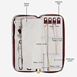 Stackers Jewellery Roll – Burgundy
