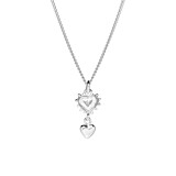 Outlet Itsy Bitsy Silver Necklace - Vintage Heart