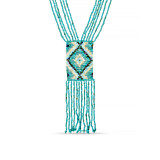 Outlet Traditional Balinese Beaded Necklace - Turquoise
