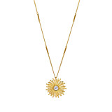 Outlet Orbit Gold Plated Necklace - Crystal