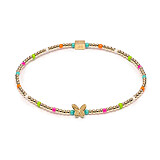 Papillon Gold Plated Bracelet - Neon Hues
